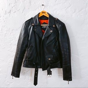 Straight to hell lady’s commando leather jacket M